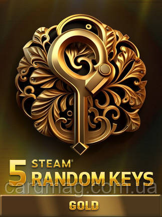 Random Gold 5 Keys для ПК (Ключ активації Steam) регіон Весь світ, фото 1