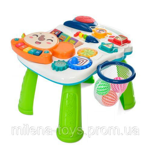 Детские музыкальные ходунки каталка 3 в 1, игровой центр-столик, первые шаги N 6038А - фото 2 - id-p1453872743