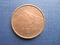 Монета 2 евроцента Словакия 2009