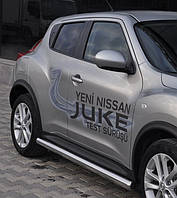 Боковые пороги трубы на Nissan Juke 2010-2014+ Боковые пороги