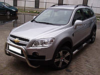 Боковые пороги трубы на Chevrolet Captiva 2006-2011+ защита дуги пороги