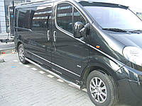 Боковые трубы на Renault Trafic 2001-2014 d70 L2 длинная база (2280мм)