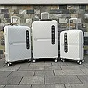 Валіза дорожня велика з поліпропілену Wings L білий, фото 5