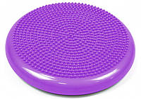 Балансировочная подушка массажная 33 см EasyFit Серый Фиолетовый