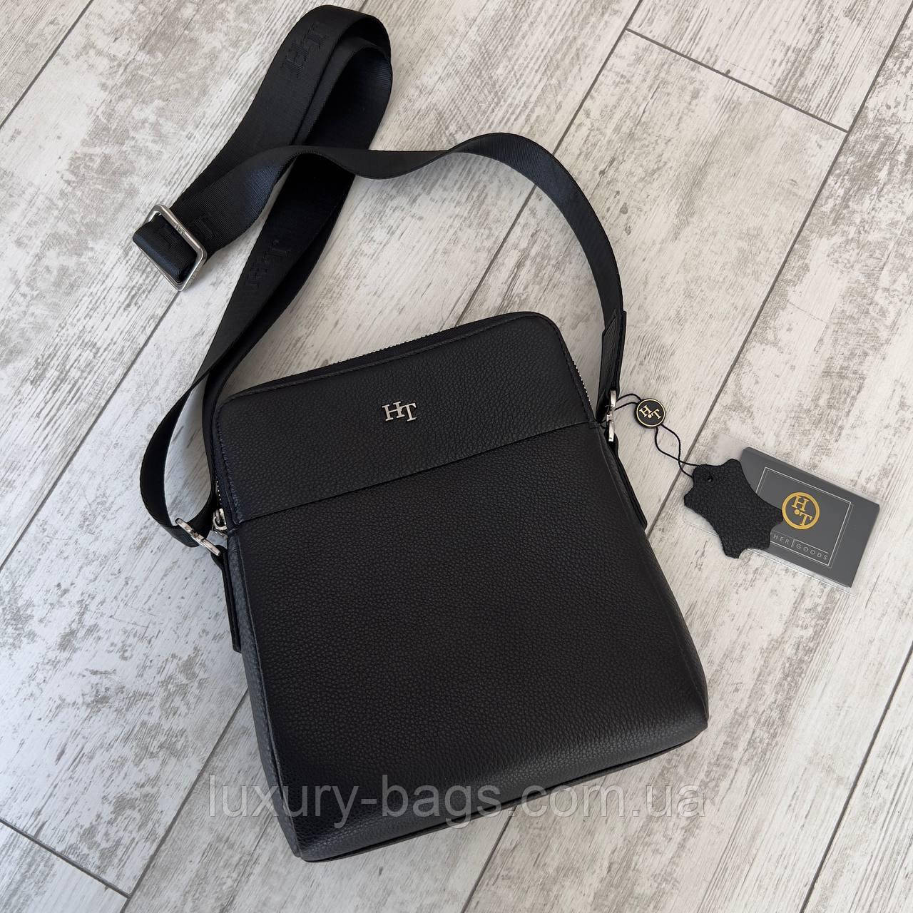 Чоловіча крута сумка через плече H.T. Leather
