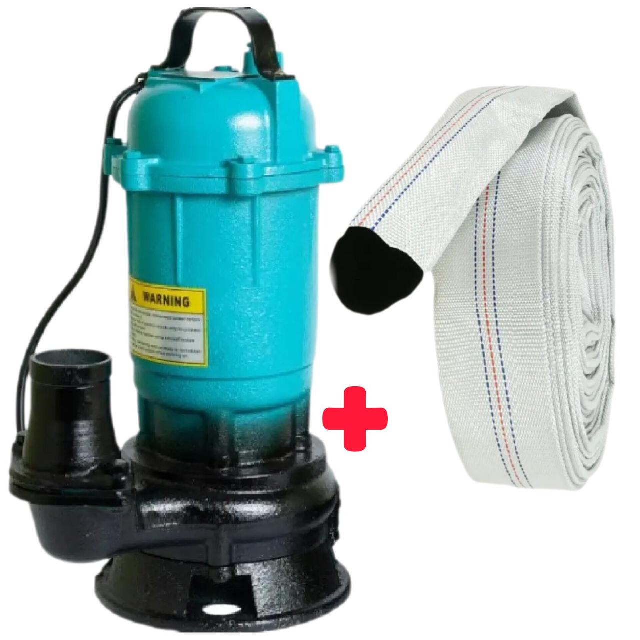 Погружний насос фекальний з ріжучим ножем 2,6 кВт з подрібнювачем фекалій побутовий для викачки вигрібних ям будинку - фото 1 - id-p1873382987