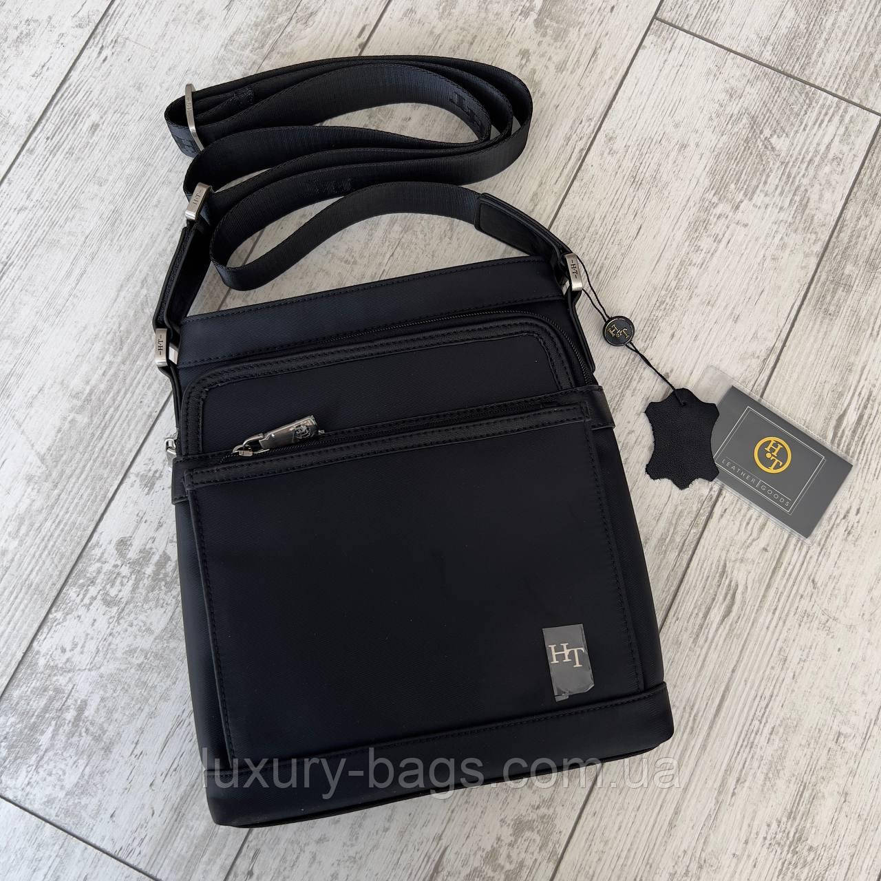 Чоловіча крута сумка через плече H.T. Leather