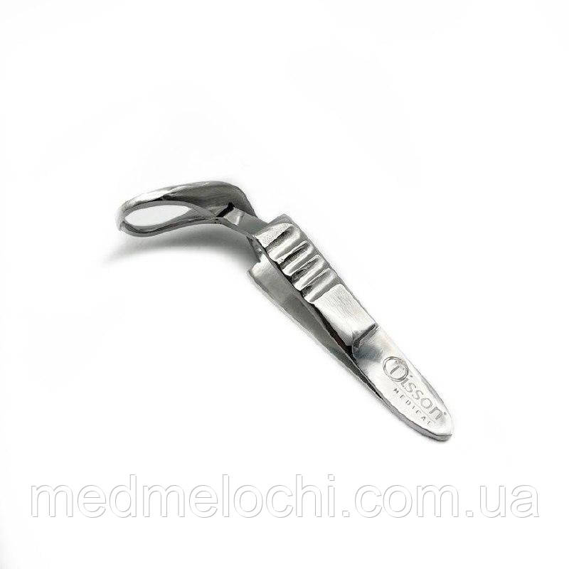 Затискач для операційної білизни по Jones Tisson Medical. Довжина 5.5 см, фото 1