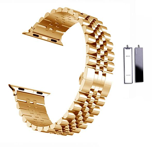 Ремінець для Apple Watch 5 Links Metal Straps Rose Gold   • 38/40/41mm.
