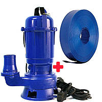 Насос фекальний з подрібнювачем для дому Rona WQD10 1100 Вт Занурювальний дренажно-фекальний насос дренажний