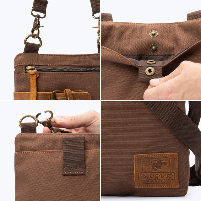 Фото сумка чоловіча Augur через плече коричнева