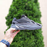 Кросівки чоловічі Adidas Yeezy boost 700 Dark Grey v2 сірі адідас ізи буст весна літо, фото 4