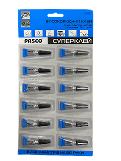 Клей універсальний PASCO 12шт на блістері, 1г