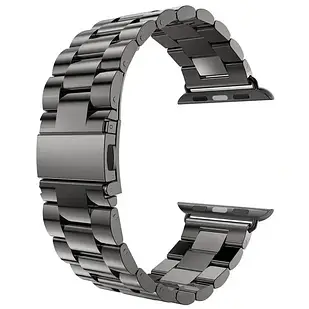 Ремінець для Apple Watch Steel Band Stainless Black   • 38/40/41mm.