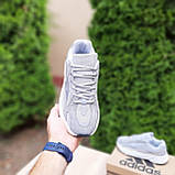 Кросівки чоловічі Adidas Yeezy boost 700 Grey v2 сірі адідас і буст весна літо рефлективні вставки, фото 3