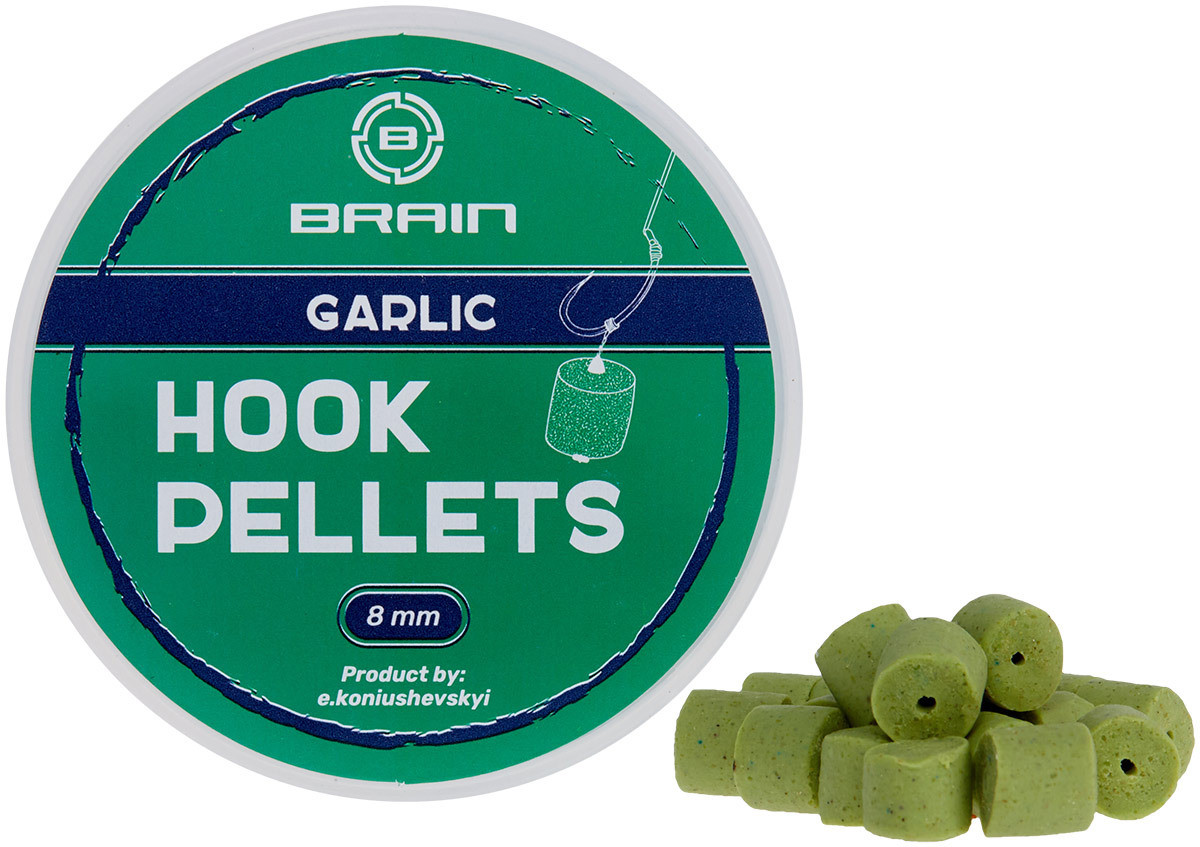 Пелети Brain Hook Pellets 8mm 70g Garlic (часник)