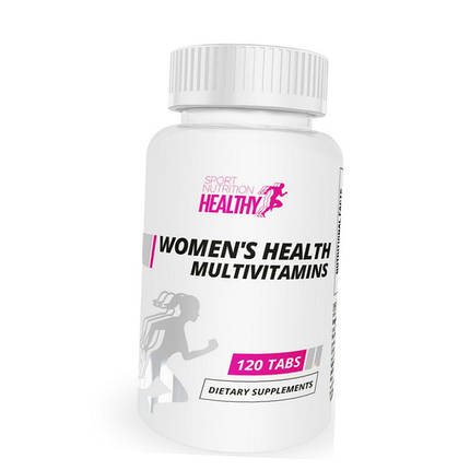 Вітаміни та мінерали для жінок Healthy Sport Nutrition Women`s Health Multivitamins 120 таб, фото 2