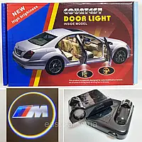 Логотип подсветки двери БМВ М Lazer door logo BMW M 4 шт