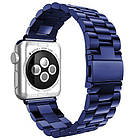 Ремінець для Apple Watch Steel Band Stainless Blue  • 42/44/45/49mm., фото 3