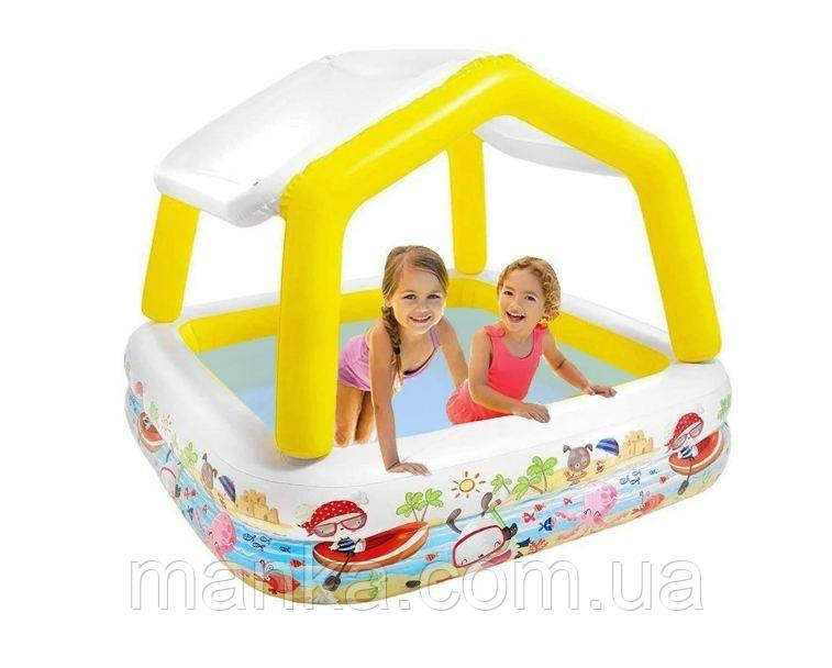 Intex Басейн 57470 NP квадратний, із знімним дахом, 157х122см, 282л, від 3-х років, фото 1