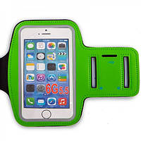 Спортивный чехол на руку для телефона Зелений