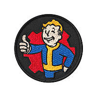 Вышитый шеврон "Vault Boy" на липучке