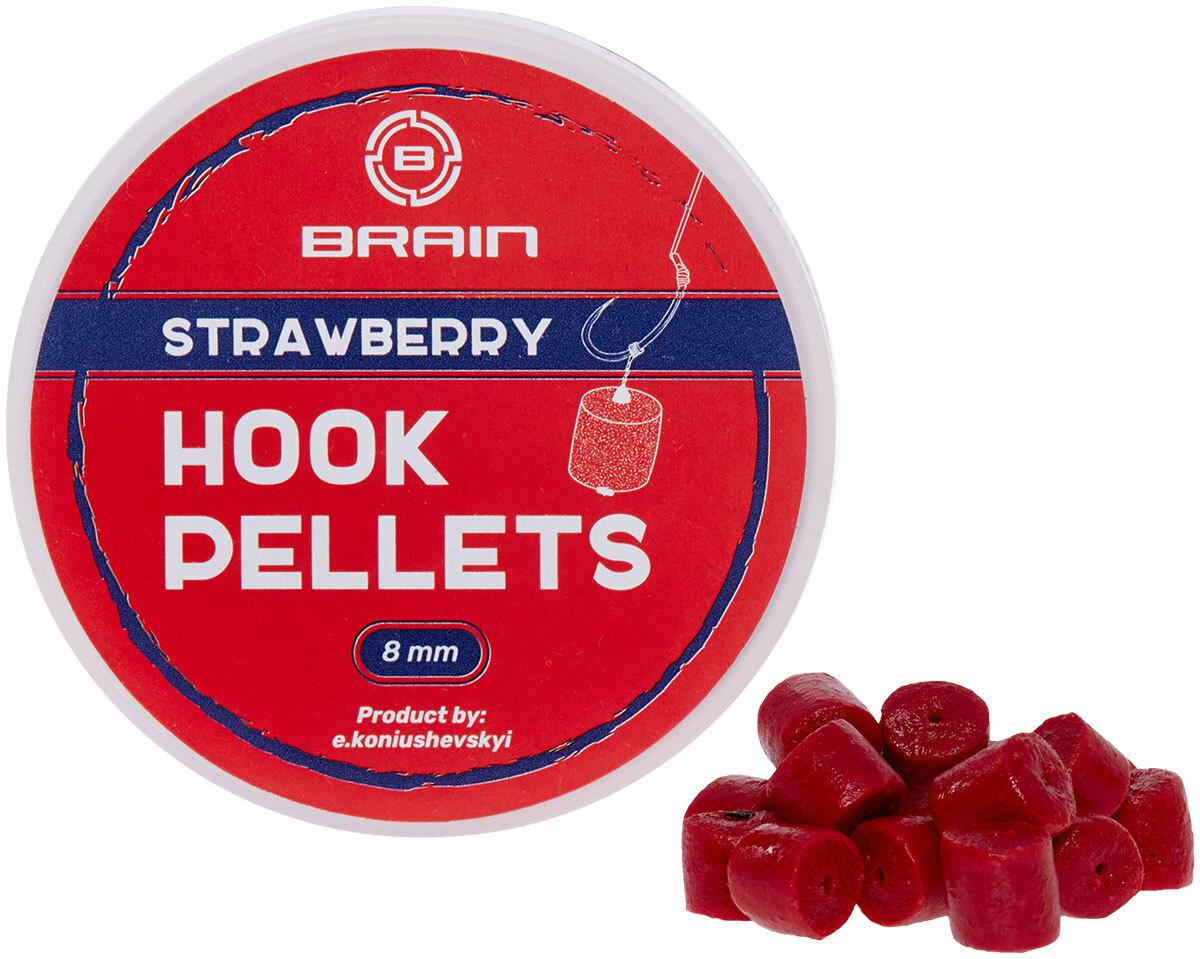 Пелети Brain Hook Pellets 8mm 70g Strawberry (полуниця)