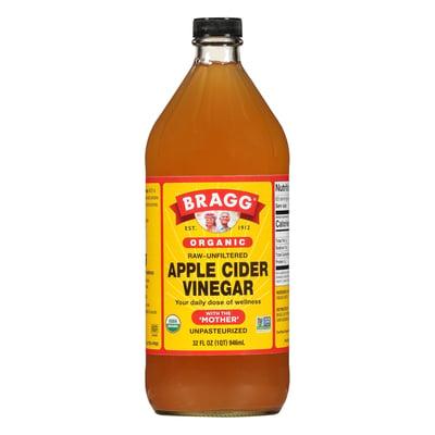 Bragg, органічний яблучний оцет з оцтовою маткою, необроблений, нефільтрований, 473 мл