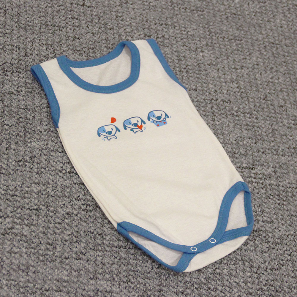 Дитячий боді-майка р. 80 тканина КУЛІР 100% тонкий бавовна ТМ Світ маріо 3141 Бежевий з блакитним