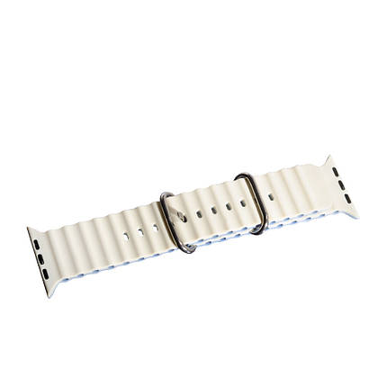 Chain Strap Band для Apple Watch 42/44/45/49 mm Milk and Grey Lavender, фото 2