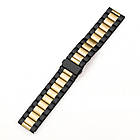 Ремінець для Apple Watch Steel Band Stainless Color Black Gold • 42/44/45/49mm., фото 3