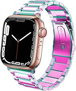 Ремінець для Apple Watch Steel Band Stainless Color Rainbow  • 38/40/41mm.
