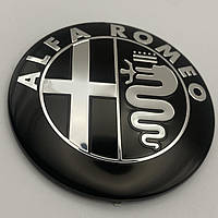 Наклейка АЛЬФА РОМЕО ALFA ROMEO для знака капот багажник металлическая 75 мм
