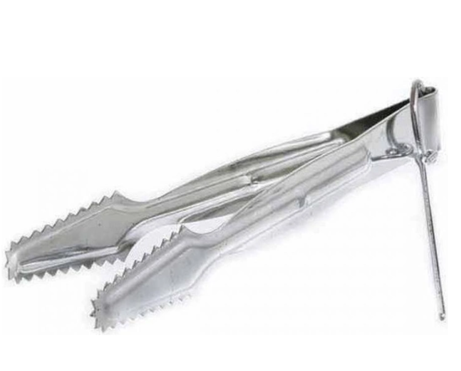 Щипці для кальяну Huka металеві 12 см 3 шт./1уп Сріблястий (KG-9320), фото 1