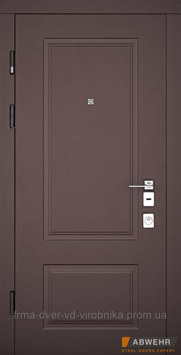 Трьохконтурні вхідні двері модель Ramina (Колір Бронзовий Браш + Білий супермат) комплектація Grand - фото 1 - id-p1873439656