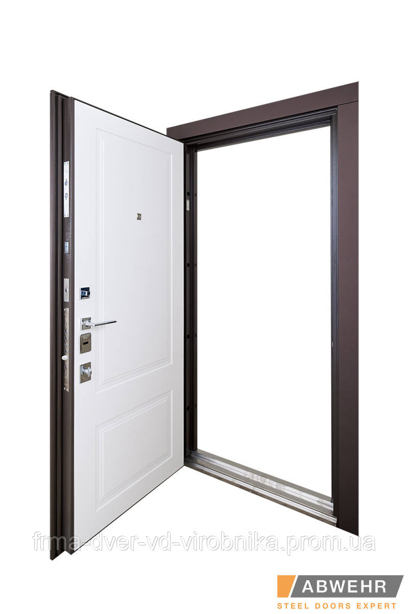 Трьохконтурні вхідні двері модель Ramina (Колір Бронзовий Браш + Білий супермат) комплектація Grand - фото 2 - id-p1873439656