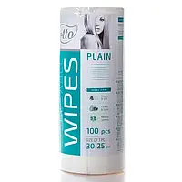 Серветки 25*30см Етто Etto 100шт/рул, гладкий спанлейс, з перфорацією