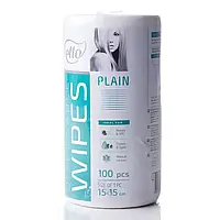 Серветки 15*15 см 100шт/рул Этто Etto, гладкий спанлейс, в рулоні з перфорацією