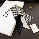 Шовкова стрічка твіллі Christian Dior Діор, фото 3