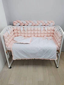 Набір постільної білизни в дитяче ліжечко: ковдра трансфомируется у конверт на виписку