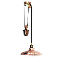 Светильник с противовесом подвесной купол Loft Steampunk [ Suspension Copper ]
