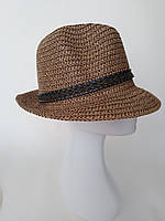 Летняя шляпа из рисовой соломки