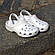 АКЦІЯ! по типу Crocs крокси сланці капці шльопанці білі, фото 3
