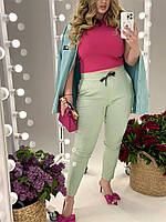 Летние брюки женские из легкого стрейч-коттона Ткань-летний стрейч-котон Размер 50-52,54-56,58-60