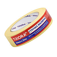 Стрічка малярна жовта "TRIORA" 30 мм х 50 м