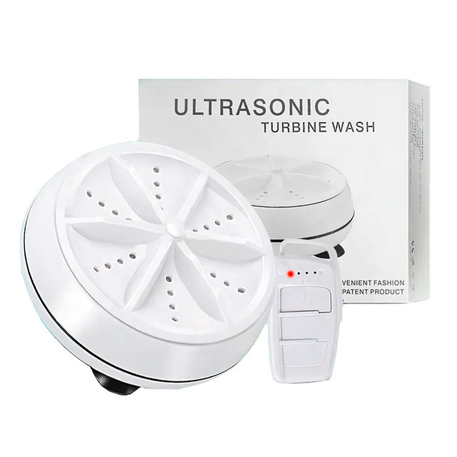 Портативна USB пральна машина з пультом Ultrasonic Turbine Wash