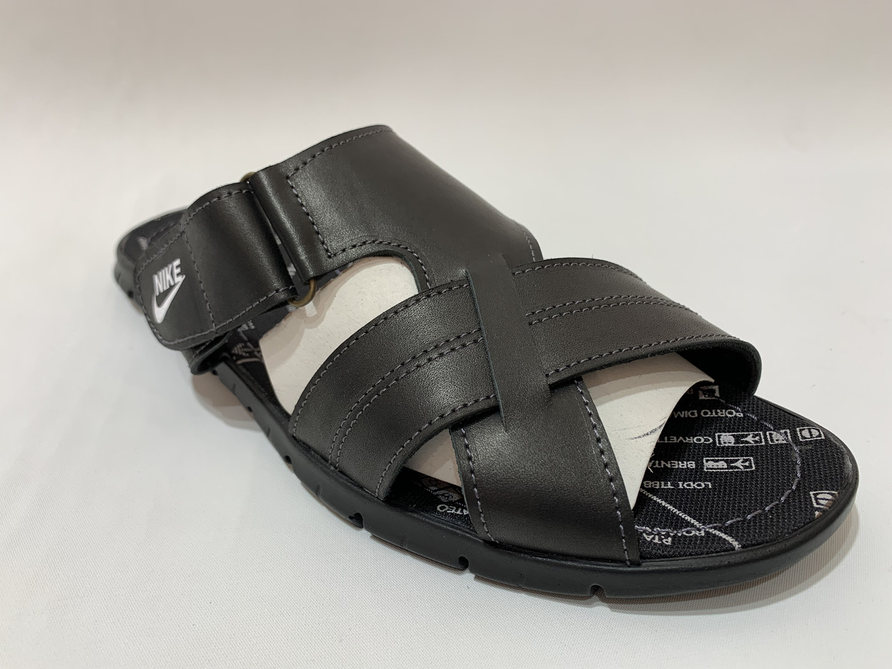 Розміри! 46,48 Чоловічи шльопанці (Великі розміри) натуральна шкіра, фото 1