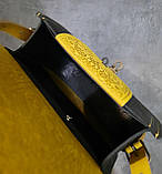 Унікальна шкіряна сумка через плече, модель "Квітка", фото 7