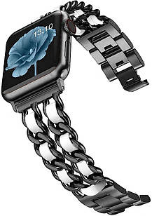 Ремінець для Apple Watch Desay Chanell Black-white • 38/40/41mm.