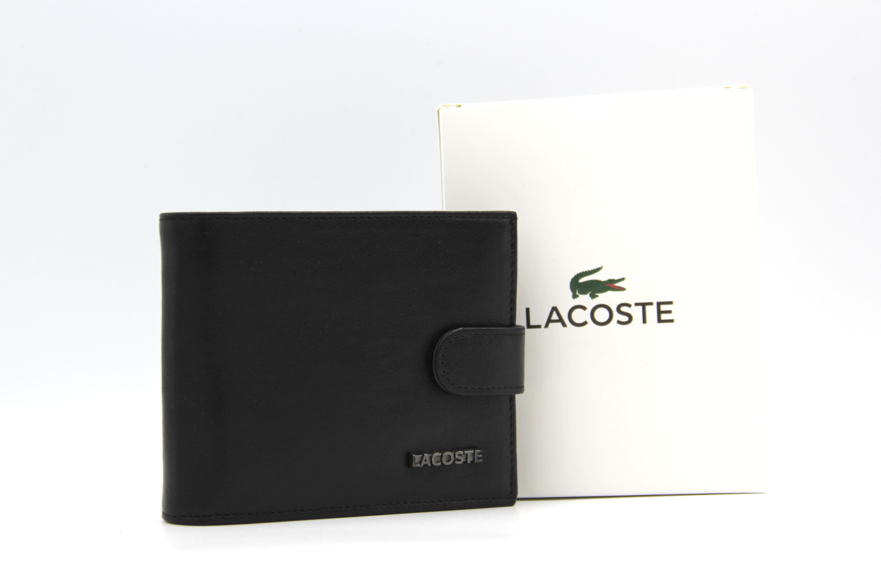 Гаманець чоловічий Шкіряний Lacoste у подарунковому пакованні
